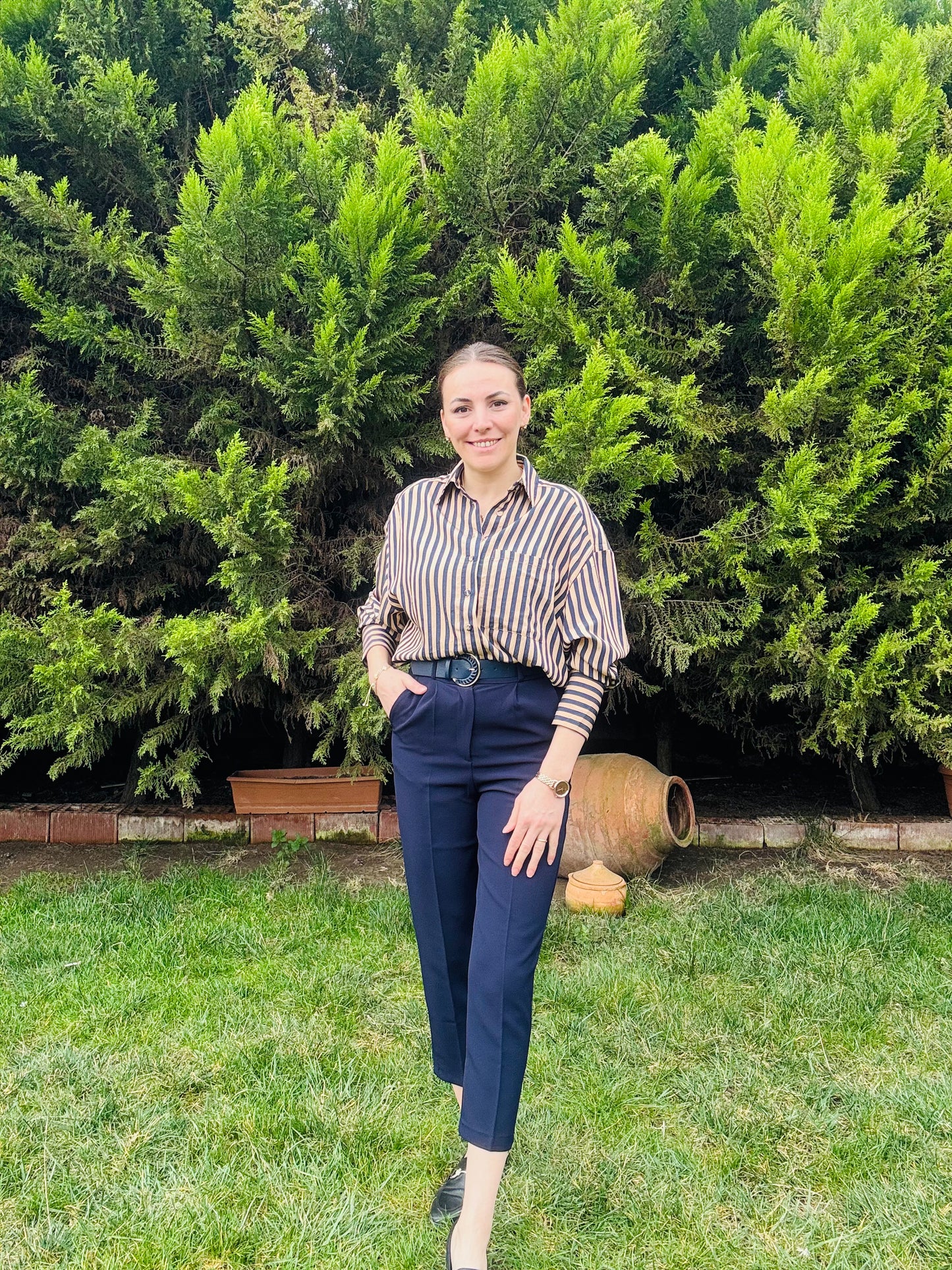 PERRY KEMERLİ KUMAŞ PANTOLON